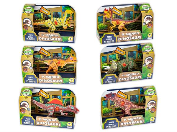DINOSAURO 'NATURE' C/PARTI MOBILI E SUONI REALI 24 =   6/ASS   SCATOLA-M