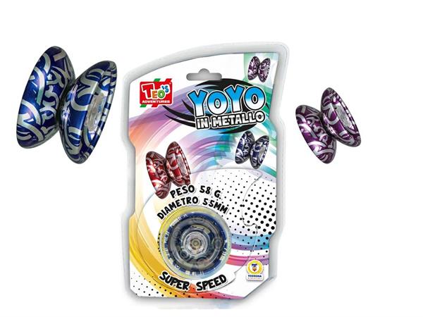 GIOCO 'YO-YO' 58 G. IN METALLO 4/ASS  24 =                     BLISTER-M
