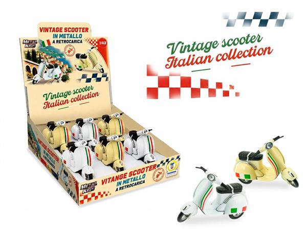 MOTO D-CAS 1/43 'SCOOTER' VINTAGE ITALIA 6 =   R/CAR  2/ASS    DISPLAY-M