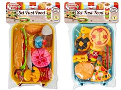CUCINA SET 'FAST FOOD' VASSOIO C/ACC 2/ASS  12 =                 BUSTA-F