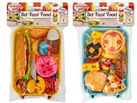 CUCINA SET 'FAST FOOD' VASSOIO C/ACC 2/ASS  12 =                 BUSTA-F