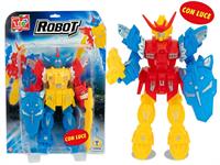ROBOT TRASFORMABILE C/LUCI 2 MOD. ASSORTITI 12 =               BLISTER-M
