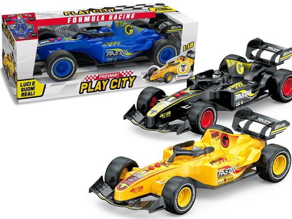 AUTO 1/18 'FORMULA RACING' LUCI/SUONI 3/ASS 12 =               SCATOLA-M