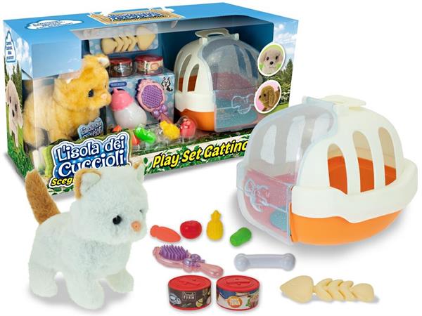 PLAYSET GATTINO CAMMINANTE C/TRASPORTINO   4 =     2/ASS       SCATOLA-F