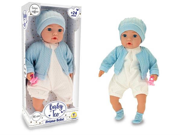 BAMBOLOTTO CM. 40 'IL MIO PRIMO BEBE' AZZURRO 6 =              SCATOLA-F