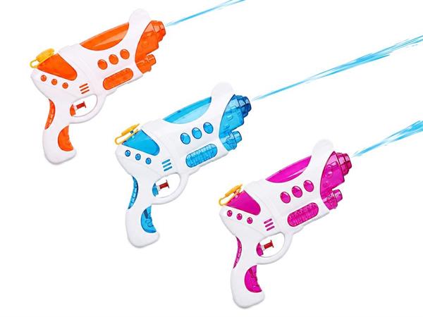 PISTOLA ACQUA CM. 22 'SPACE' 3/COLORI ASS  36 =