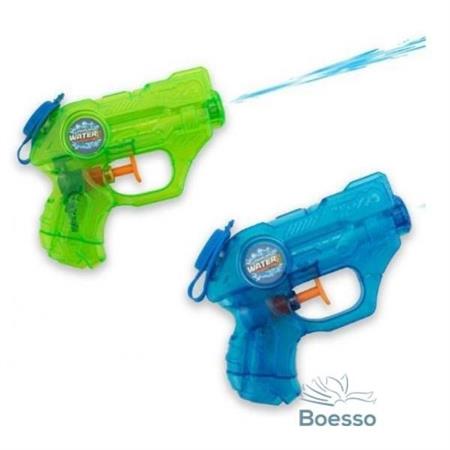 PISTOLA ACQUA CM. 13 TRASPARENTE 7 M. GITTATA 144 $     2/ASS