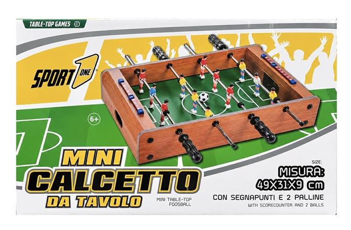 GIOCO DA TAVOLO 'CALCETTO MINI BILIARDINO' 6 =     49x31x9     SCATOLA-M