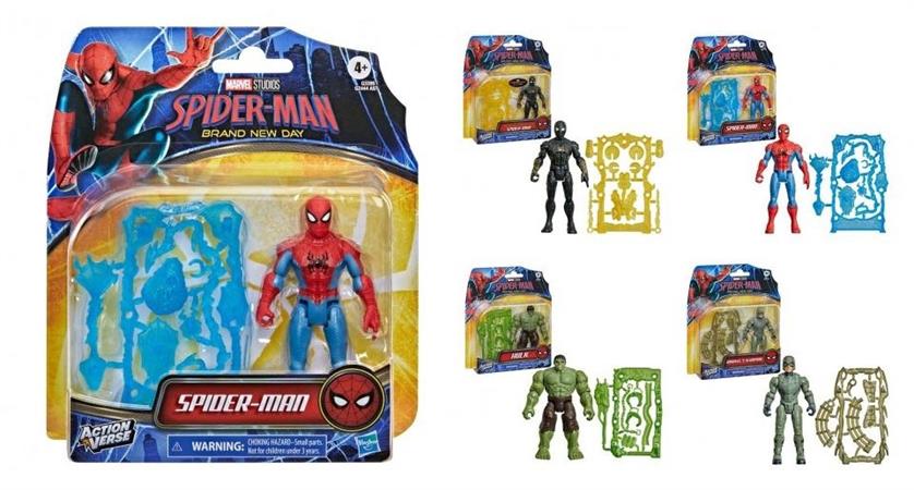 PERSONAGGIO LIC MARVEL 'SPIDERMAN B.N.DAY' HASBRO 6 =  4/ASS   BLISTER-M