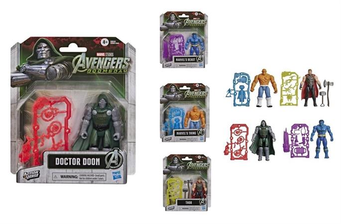 PERSONAGGIO LIC MARVEL 'AVENGERS DOOMSDAY' HASBRO 6 =  4/ASS   BLISTER-M