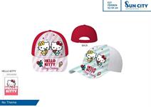 CAPPELLINO 'HELLO KITTY' C/VISIERA 2/COL  48 =    TG 52/54   100% COTONE