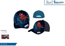 CAPPELLINO SPIDERMAN C/VISIERA  TURCHESE/NAVY  48 =      TG 52/54